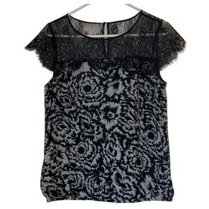 Ann Taylor Lace Floral Top
